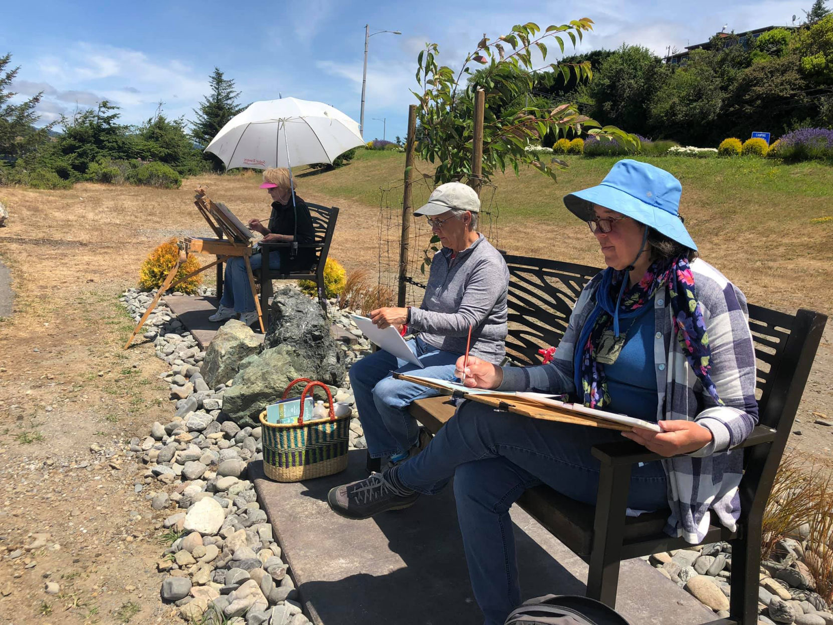 Artists on Benches
